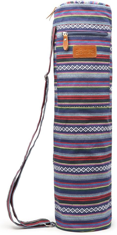 Adjustable Strap and Pockets yoga mat bag with sewing pattern Logo