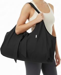Large yoga bag with Side Pocket Fits All Your Gear Logo